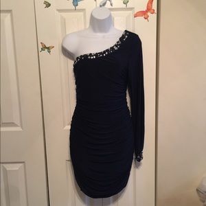 Dark blue dress